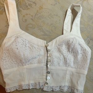 Free People Cropped bustier top